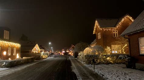 Weihnachtsbeleuchtung in der Fredensgade: Die wohl。